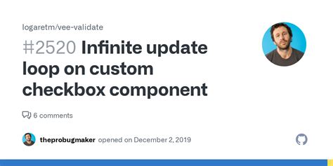 Here's how to solve a validation loop/infinite update loop.
